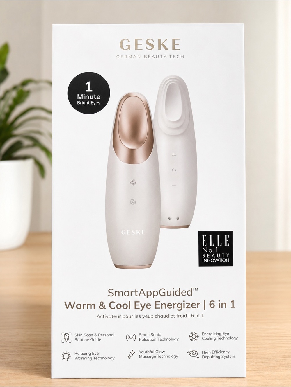 GESKE SmartAppGuided Warm & Cool Eye Energizer 6-in-1 – New in Box